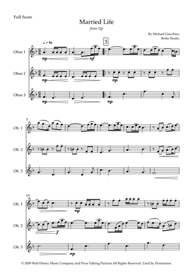 Married Life (arr. Fabio Britto)