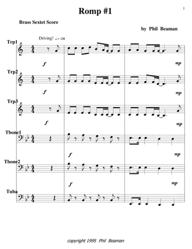 Romp #1-Brass Sextet