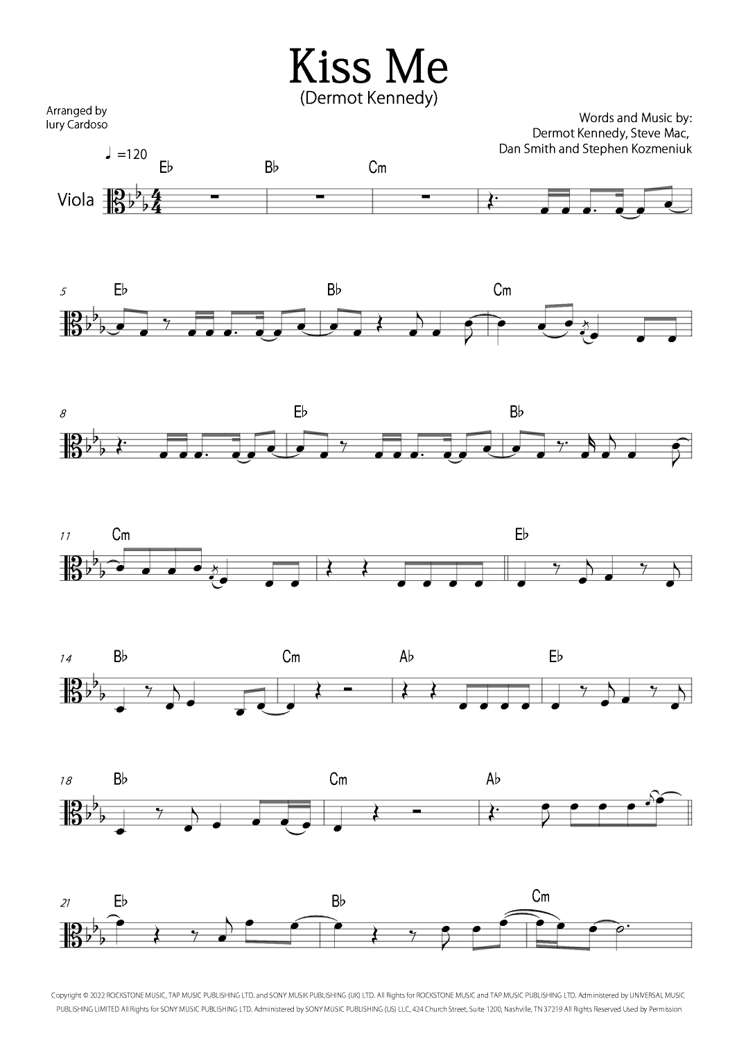 Kiss Me (arr. Iury Cardoso)