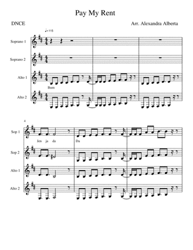 Pay My Rent (arr. Alexandra Alberta)