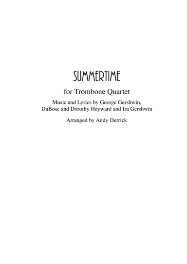 Summertime (arr. Andy Derrick)