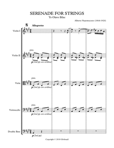 SERENADE FOR STRINGS (arr. Luiz Islo Nantez Teixeira)