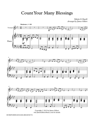 Count Your Many Blessings (arr. James Gilbert)