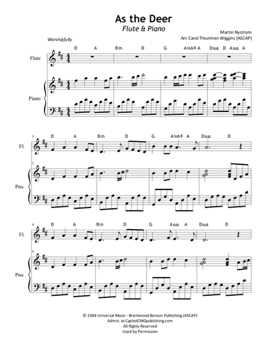 As The Deer (arr. Carol Troutman Wiggins)