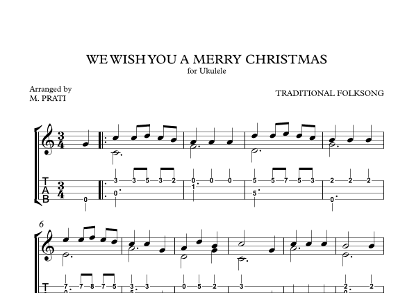 We Wish You a Merry Christmas (arr. Marcelo Prati)