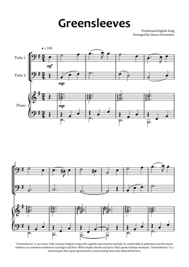 Greensleeves (arr. Glauco Fernandes)