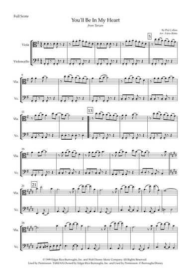 You'll Be In My Heart (arr. Fabio Britto)