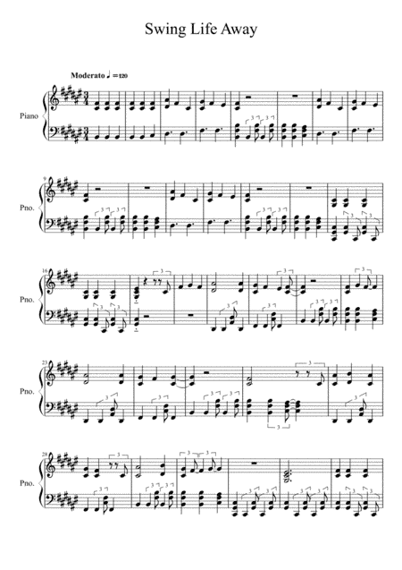 Swing Life Away (arr. Greg Skalak)