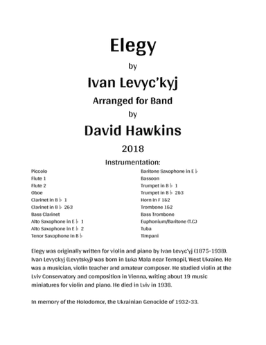 Elegy for Band (arr. David Hawkins)