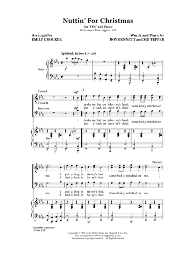 Nuttin' For Christmas (arr. Emily Crocker)