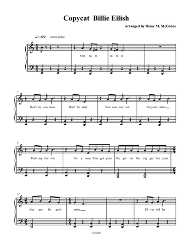 Copycat (arr. Diane M. McGahee)
