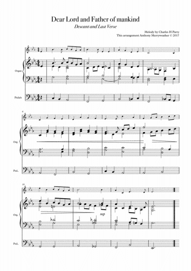 Dear Lord and Father of mankind - Descant and Last Verse