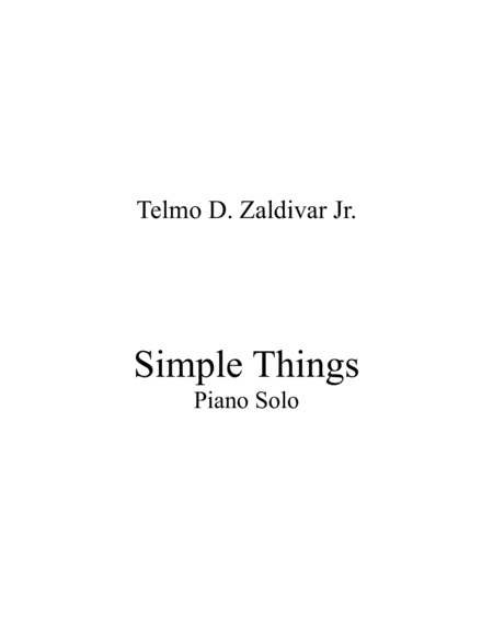 Simple Things