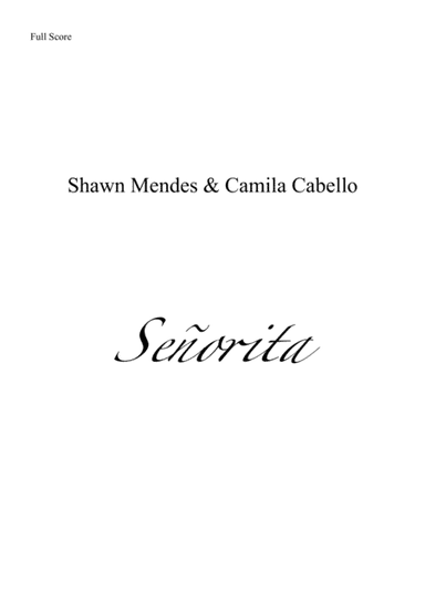 Senorita (arr. Leandro Cardoso)