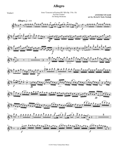 Allegro from Concerto in B minor (arr. Devin Neely-Turkalj)