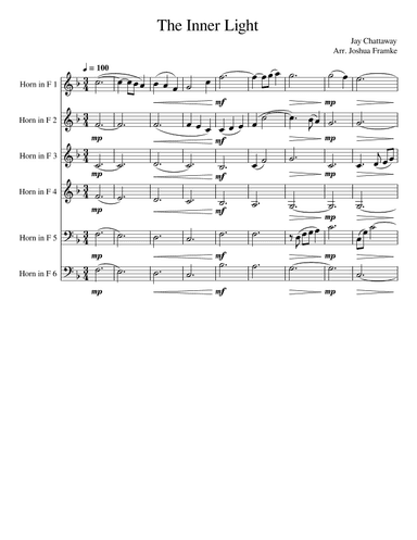Star Trek(r) - The Inner Light (arr. Joshua Framke)