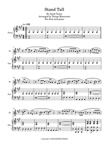 Stand Tall (arr. Thiago Marconato)