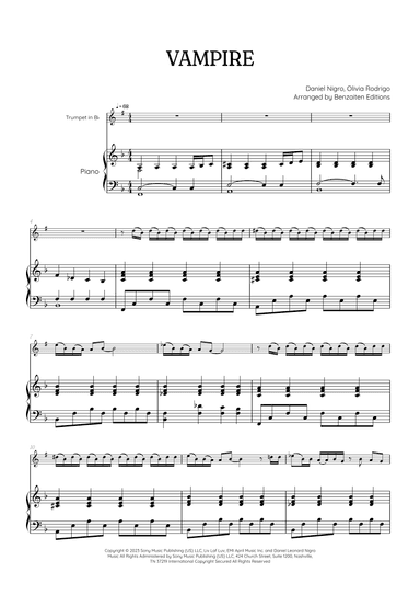 Vampire (arr. Benzaiten Editions)