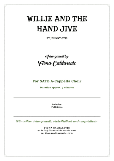 Willie And The Hand Jive (arr. Fiona Caldarevic)