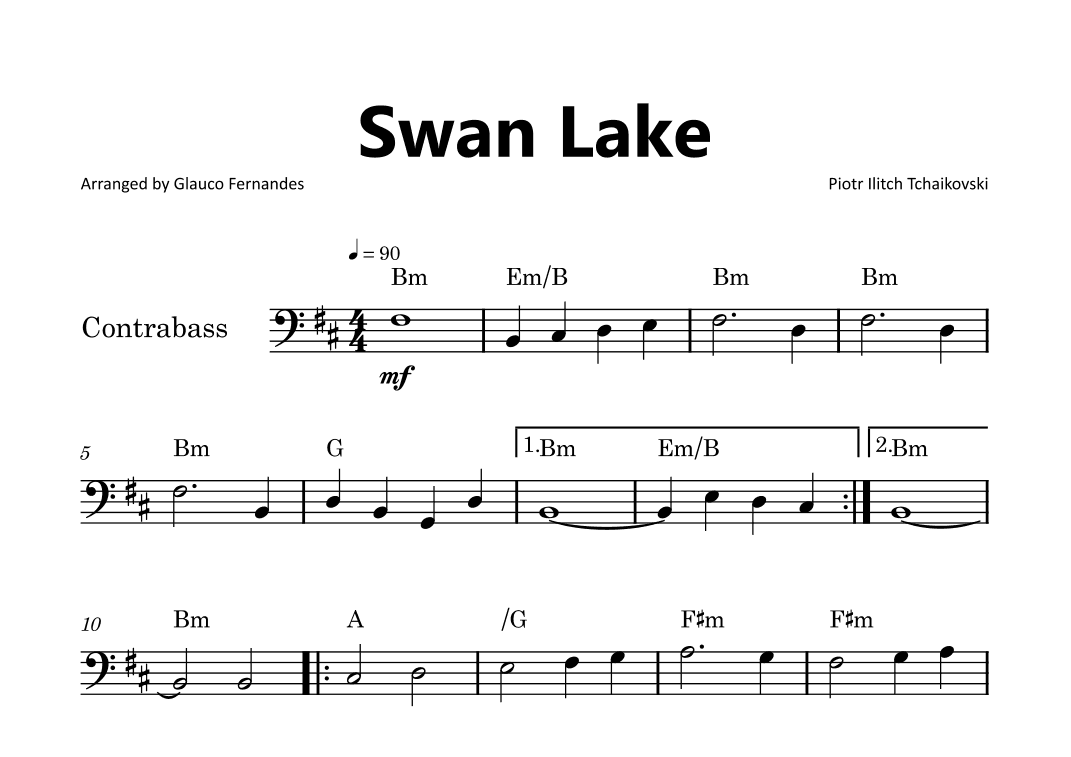 Swan Lake (arr. Glauco Fernandes)