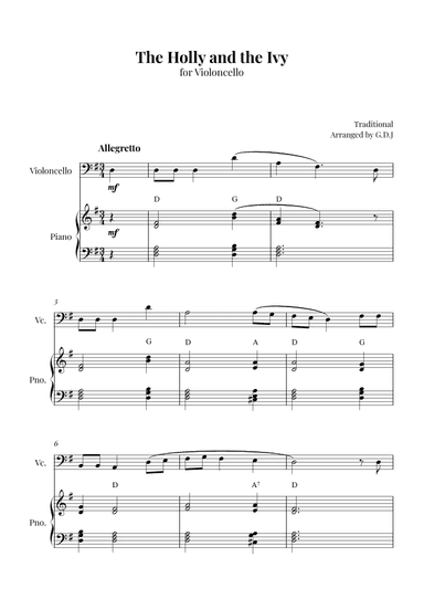 The Holly and the Ivy (arr. GDJ)