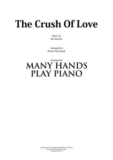 The Crush Of Love (arr. Many Hands Play Piano)