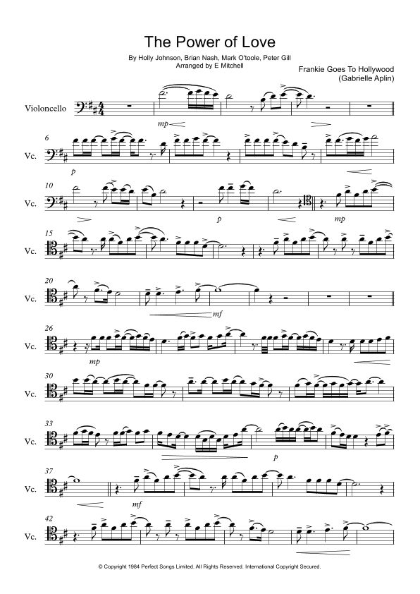 The Power Of Love (arr. E Mitchell)