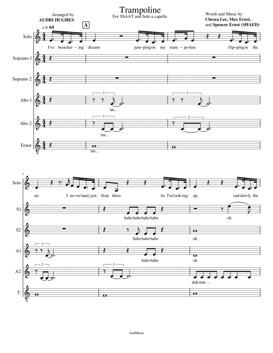 Trampoline (arr. Audrianna Hughes)