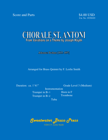 Chorale St. Antoni (arr. F. Leslie Smith)