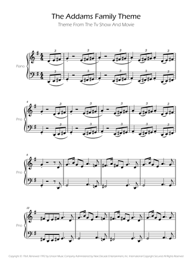 Addams Family Theme (arr. Ygor Nunes)