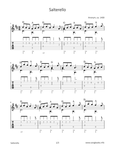 Salterello (arr. Bettina Schipp)