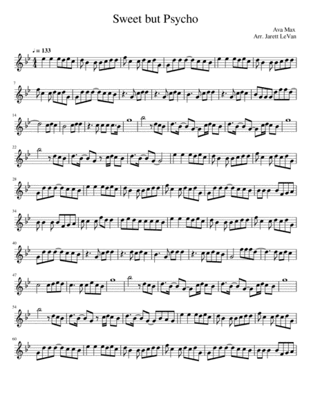 Sweet But Psycho (arr. Jarett LeVan)