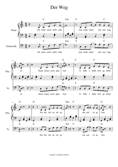 Der Weg (arr. Barbara)