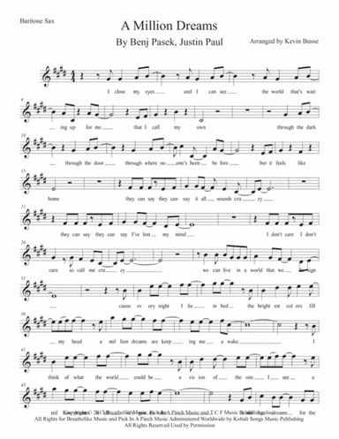 A Million Dreams (arr. Kevin Busse)