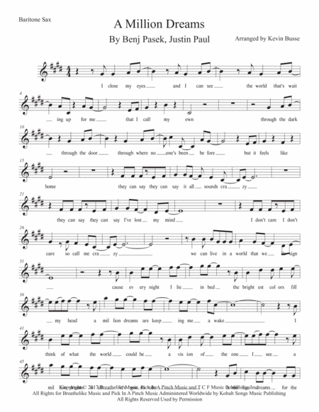 A Million Dreams (arr. Kevin Busse)