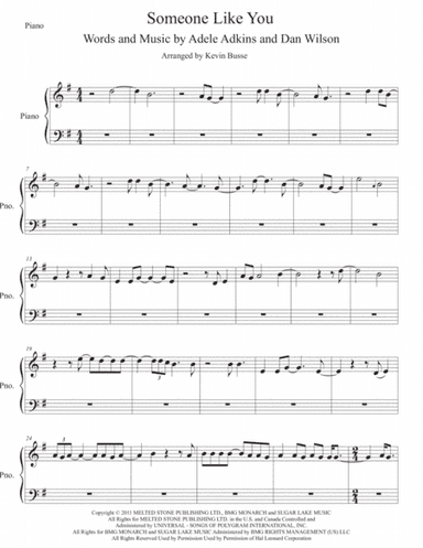 Someone Like You (arr. Kevin Busse)