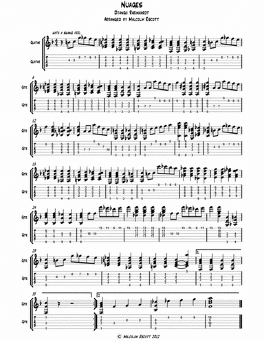 Nuages (arr. Malcolm Escott)