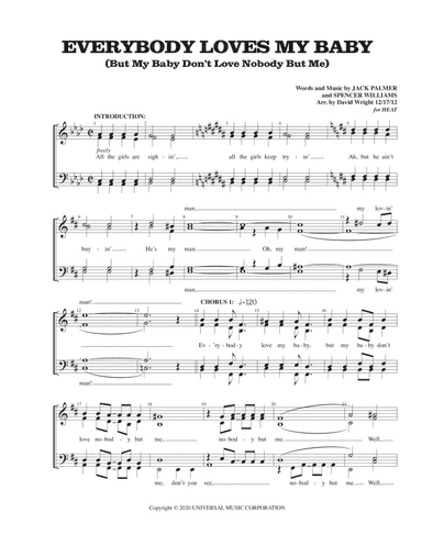 Everybody Loves My Baby (but My Baby Don't Love Nobody But Me) (arr. David Wright)