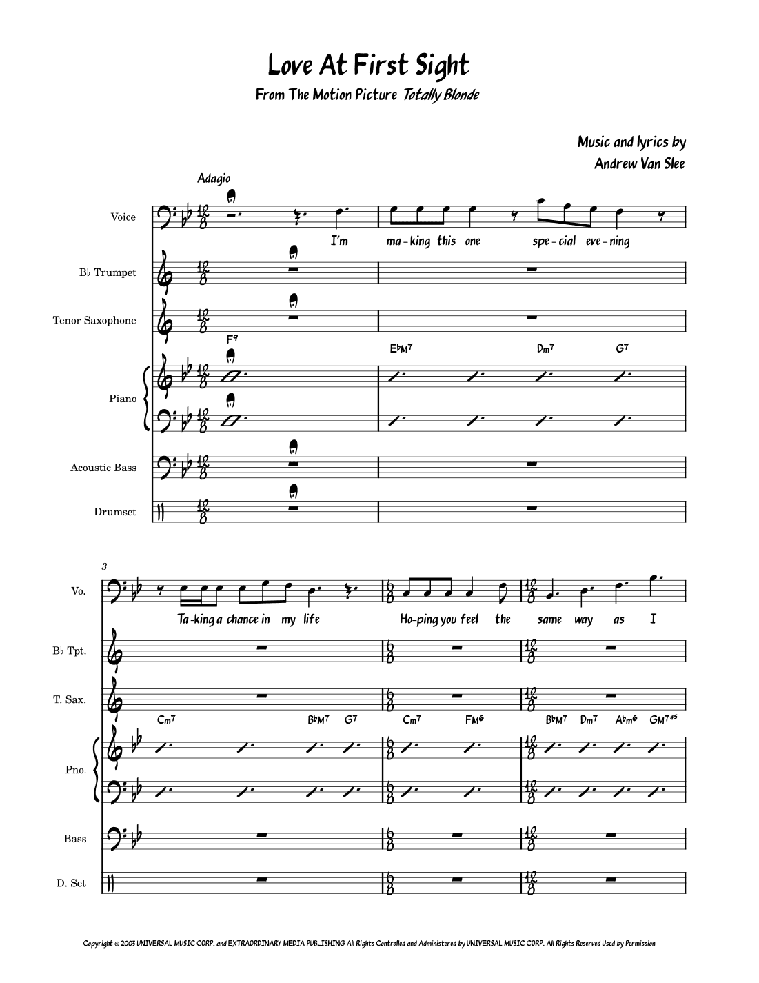 Love At First Sight (arr. David Lartey)