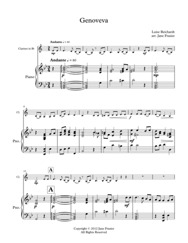 Genovevo (arr. Jane Frasier)