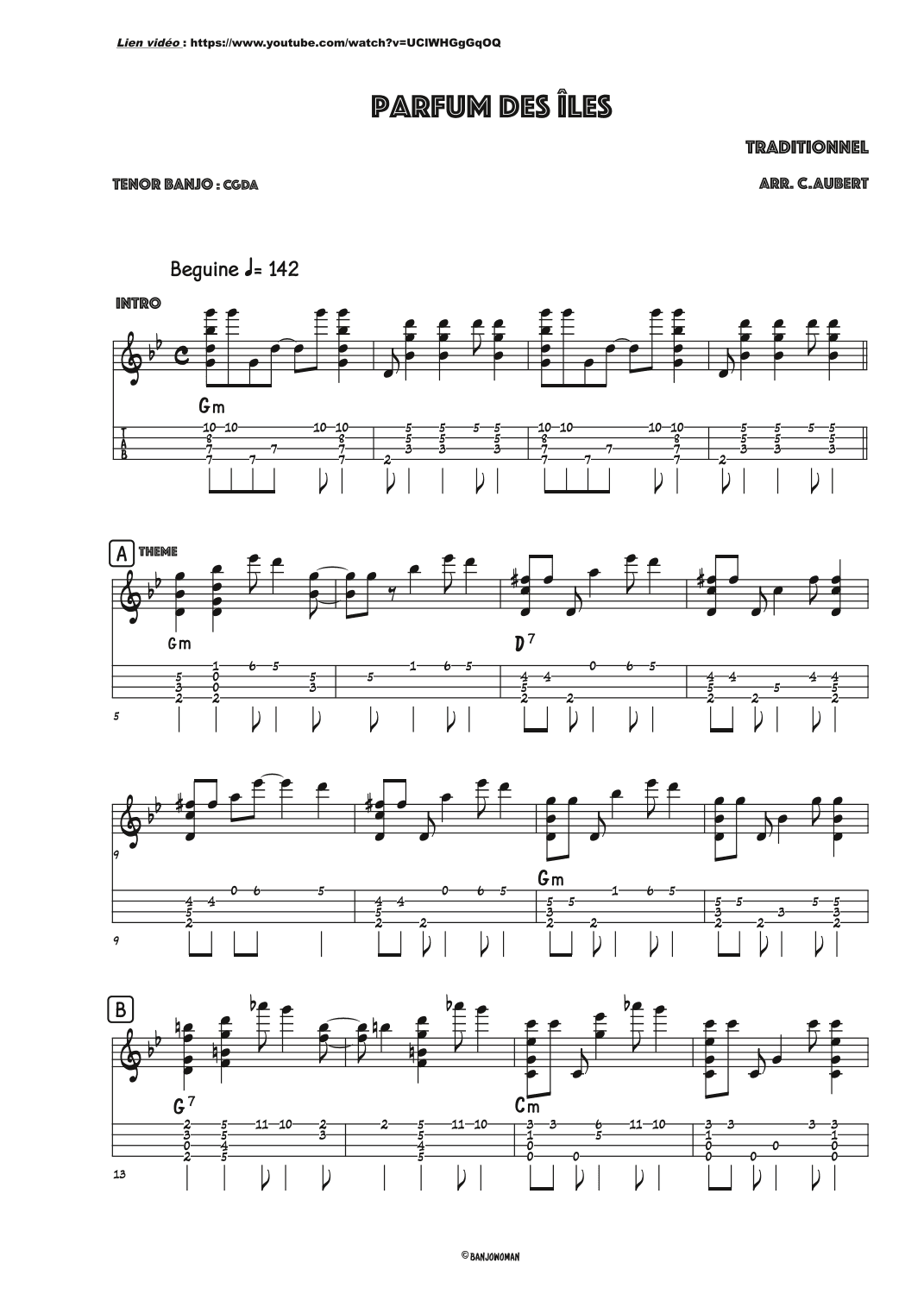Parfum des îles (arr. Caroline Aubert)