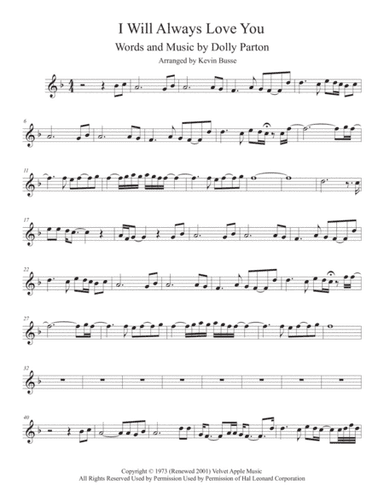 I Will Always Love You (arr. Kevin Busse)