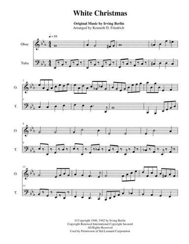 White Christmas (arr. Kenneth D. Friedrich)