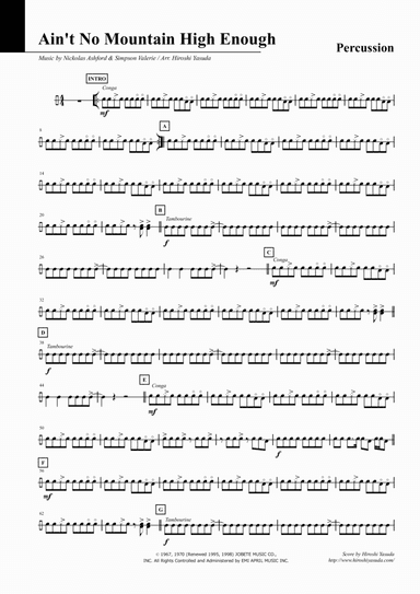 Ain't No Mountain High Enough (arr. Hiroshi Yasuda)