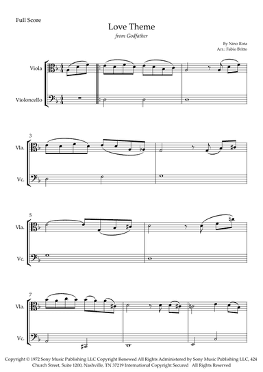 The Godfather (love Theme) (arr. Fabio Britto)