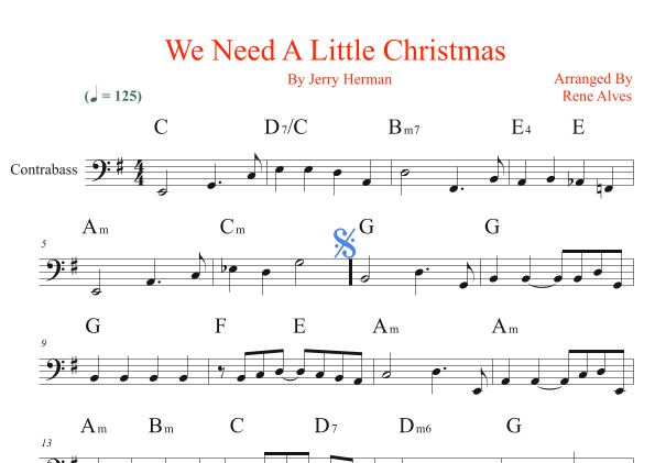 We Need A Little Christmas (arr. Rene Alves)