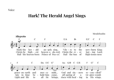 Hark! The Herald Angel Sings (arr. G.D.V.S.L.J)