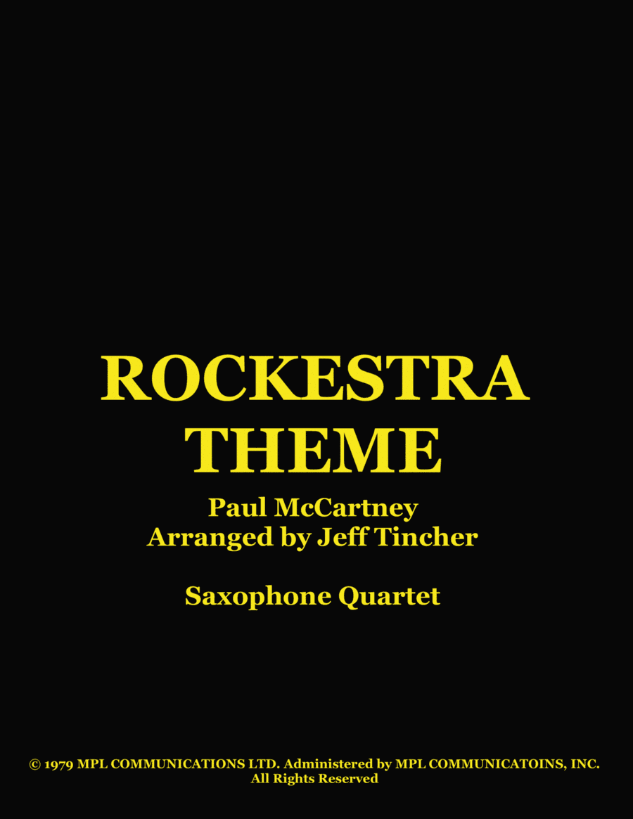 Rockestra Theme (arr. Jeff Tincher)