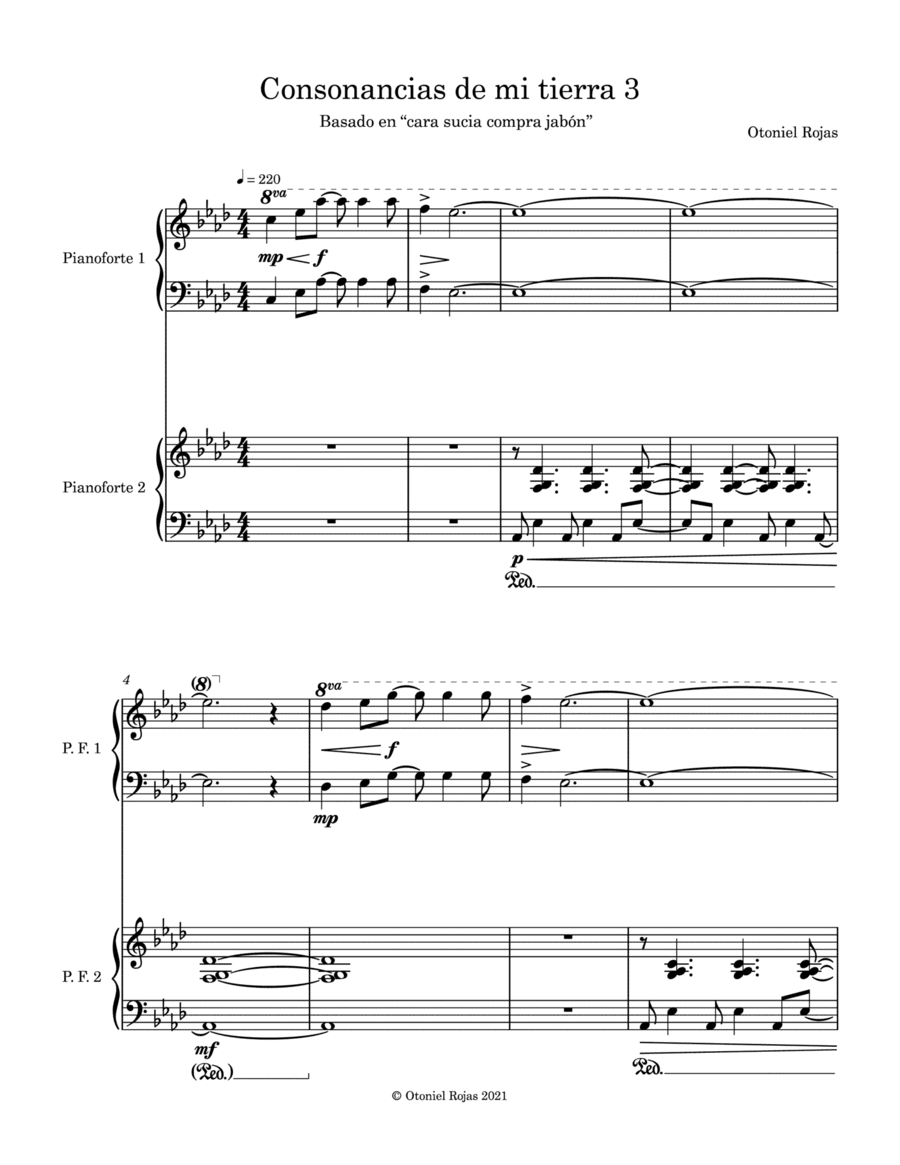 Consonancias de mi tierra 3 (arr. Otoniel Rojas)