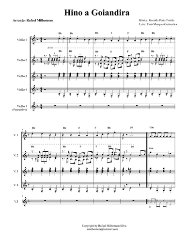 Hino a Goiandira (arr. Rafael Milhomem)